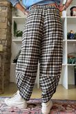 Jasper Plaid Brushed Cotton Shelby Barrel Pant Heritage Green